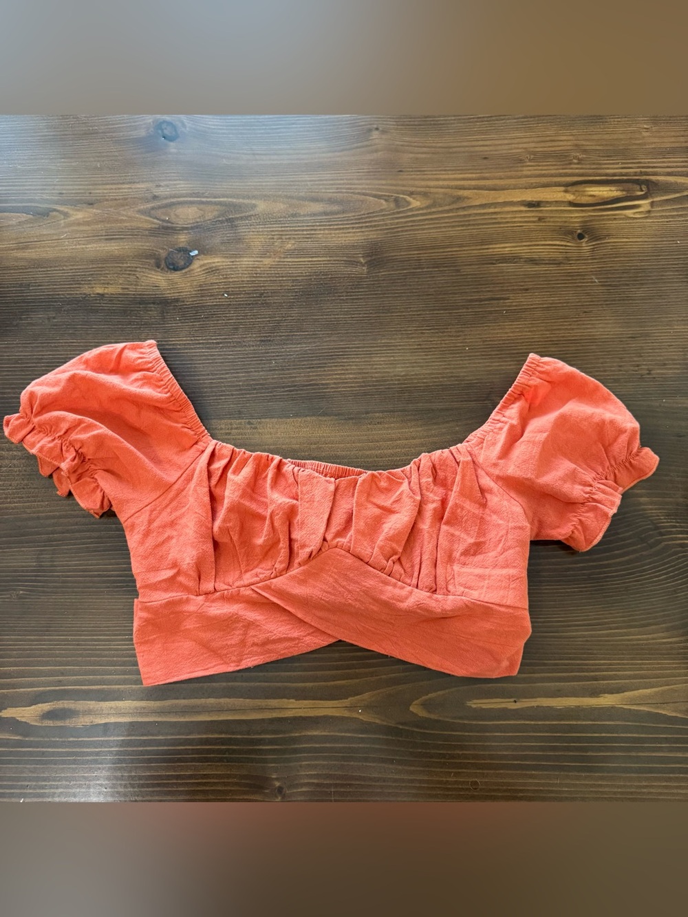 Shein wrap around crop top